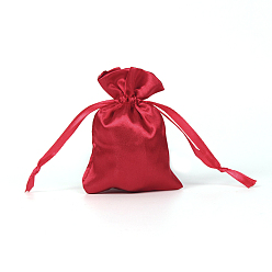 (123L) Белый крем непрозрачный блеск Парча удачи фортуна кулиска подарок благословение сумки, мешочки для хранения ювелирных изделий для упаковки конфет на свадьбу, прямоугольные, огнеупорный кирпич, 15x10 см