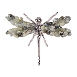 Prehnite Natural Prehnite Dragonfly Display Decorations, Animal Crafts for Table Decor Home Decor, 100x80mm