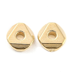 Golden CCB Plastic Beads, Triangle, Golden, 6x6x1.8mm, Hole: 1.4mm