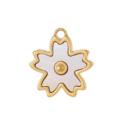 Настоящее золото 14K 304 из нержавеющей стали подвески оболочки, , ионное покрытие (ip), реальный 14 k позолоченный, 15x14 мм