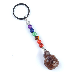 (RRHB277) Кристалл на подкладке из медово-бежевого цвета Брелок из индийского агата, с кварцевым резонатором, аметист, ляпис, авантюрин, красный агат, красная яшма, черепаха, 11 см