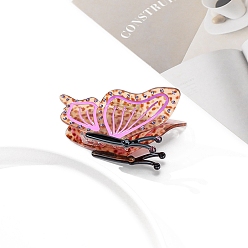 Сэнди Коричневый Заколки-когти из ацетата целлюлозы в форме бабочки, аксессуары для волос для женщин и девочек, песчаный коричневый, 86x49x48 мм