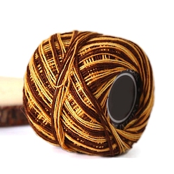 Кокосово-Коричневый Хлопчатобумажная пряжа секционного крашения, для одежды шарфы свитера шали шапки, кокосового коричневый, 20г/моток