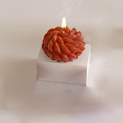 Белый Пряжа клубок силиконовые формы для свечей своими руками, формы для литья смолы, для уф-смолы, изготовление изделий из эпоксидной смолы, водоворот, белые, 78x39.5 мм