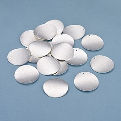 Посеребрённый Латунь прелести, плоско-круглые, 925 серебро покрытием, 29x1 мм, отверстие : 1.2 мм