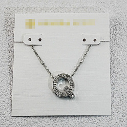 Letter Q Латунные инициальные подвески-ожерелья для женщин, платина, Буква Q, 15.75 дюйм (40 см)