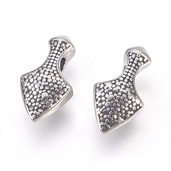 Античное Серебро 304 подвески из нержавеющей стали, стрелка, античное серебро, 15x8x4.7 мм, отверстие : 1.8 мм