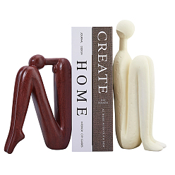 (52) Непрозрачная лаванда 2шт. 2 стили фарфора абстрактное изображение человека декоративный, для украшения рабочего стола домашнего офиса, разноцветные, 105~150x61~67.5x210~280 мм, 1 шт / стиль