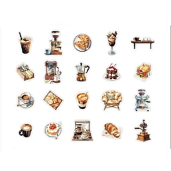 Food Набор водонепроницаемых наклеек для домашних животных, декоративные наклейки, для бутылок с водой, портативный компьютер, багаж, чашка, компьютер, мобильный телефон, скейтборде, гитарные наклейки, питание, 31~61x35~60x0.1 мм, 20 стиль, 2 шт / стиль, 40 шт / комплект