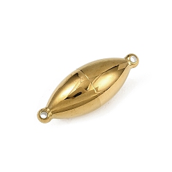Золотой Магнитные застежки, нержавеющая сталь 304, овальные, золотые, 23.5x8.5 мм, отверстие : 1.2 мм