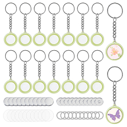 Темный Морско-зеленый 30 наборы для самостоятельного изготовления брелоков из АБС-пластика, зелёные, 25 мм