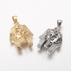 (52) Непрозрачная лаванда 304 подвески из нержавеющей стали, фараон, разноцветные, 38x27x10.5 мм, отверстие : 5x8 мм