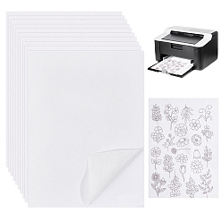 White Self-adhesive Non-woven Fabrics, Water Soluble Stabilizer for Embroidery, White, 200x150x0.4mm