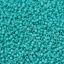 (DB0729) Opaque Turquoise Green MIYUKI Delica Beads, Cylinder, Japanese Seed Beads, 11/0, (DB0729) Opaque Turquoise Green, 1.3x1.6mm, Hole: 0.8mm, about 2000pcs/bottle, 10g/bottle