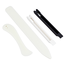 (52) Непрозрачная лаванда 2 шт. нож для вскрытия писем из АБС-пластика и 2 шт. 2 наборы инструментов для упаковки из цветной стеклянной медной фольги, для diy записная книжка и изготовление карт и фото альбомная бумага складная, разноцветные, 204x24x4.5 mm и 120x37x5 mm, отверстие : 4 мм, 1 комплект