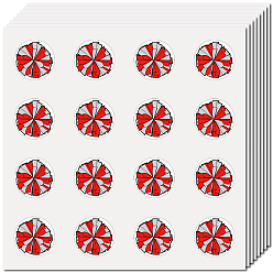 Другие 8 листы пластиковые водонепроницаемые самоклеящиеся наклейки с картинками, мультяшные наклейки в круглые точки для детского творчества, аплодиcmенты команды, 150x150 мм, наклейка: 25 мм