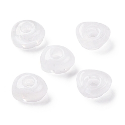 Прозрачный Двухцветные непрозрачные акриловые бусины, имитация драгоценных камней, треугольные, прозрачные, 13x16x9.5 мм, отверстие : 5.2 мм, о: 416 шт / 500 г