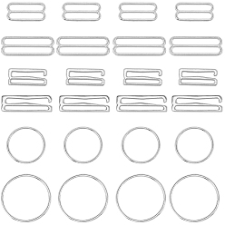 Платина 72 шт. 6 номер модели 8 и 9-образный сплав купальник бюстгальтер топы, крючок для ремня бюстгальтера, застежка для нижнего белья, крючки для бюстгальтера из сплава, платина, 9.5~27x21~28x1.5 мм, 12 шт / стиль