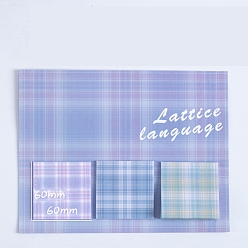 Tartan Милый квадратный блокнот для заметок, наклейки с наклейками, для офисного школьного чтения, шотландка, 60x60 мм, 60 листы/книга