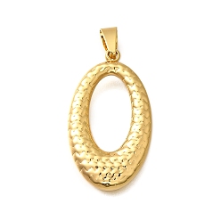 Золотой 304 подвески из нержавеющей стали, овальный шарм, золотые, 41x23.5x6.5 мм, отверстие : 9x5 мм