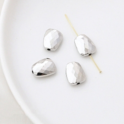 Trapezoid Spacer бисер латунные, платина, трапециевидные, 10x13 мм, отверстие : 2 мм