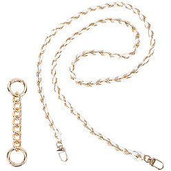 Белый Наборы цепочек для кошельков, включают 1 ремни для кошелька из поликарбоната и искусственной кожи, 1цепи-удлинители из сплава поликарбоната, белые, 10.5~115x1 см