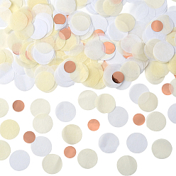 Розовый 50 г бумажное конфетти на столе, для праздничных украшений, круглые, туманная роза, 26x0.02 мм