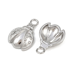Цветок 304 прелести нержавеющей стали, без свинца, без кадмии и без никеля, цветок, 13.5x9x2.5 мм, отверстие : 1.8 мм
