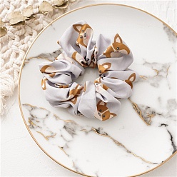 Светло-серый Полиэстеровый узор для собак резинки для волос для женщин и девочек, светло-серый, 120 мм