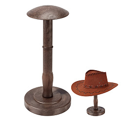 Camel Plastic Dome Shaped Stem Hat Rack, for Wig, Hat Holder Display Stand, Camel, Finished Product: 153x330mm