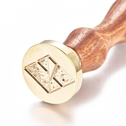 Lighthouse Латунь сургучная печать штамп, с деревянной ручкой, для оформления почты, изготовление карт своими руками, узор маяка, 90x26 мм