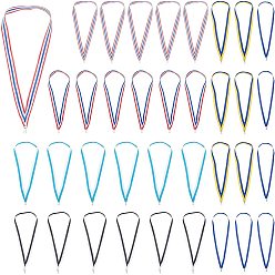 (52) Непрозрачная лаванда 36шт 6 цвета полиэстеровая лента ремешок для медали, с застежкой железа, разноцветные, 445x21x0.5 мм, 6 шт / цвет