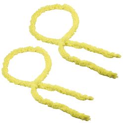 Yellow Faux Fur Chenille Stick Fabric Roll for Christmas Tree Decor or Wreath Bows Craft, Yellow, 2000x2mm