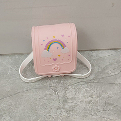 Розовый Рюкзаки для кукол из пвх, аксессуары для изготовления кукол своими руками, туманная роза, 45x20x45 мм