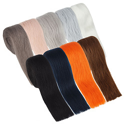Mixed Color 9Pcs 9 Styles Artificial Wool Costume Accessories, Christmas Decorations, Mixed Color, 1800x50x3~10mm, 1pc/style 