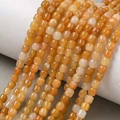 Topaz Jade Natural Topaz Jade Beads Strands, Barrel, 4.5~5x4.5mm, Hole: 1mm, about 91~93pcs/strand, 14.57~14.76''(37~37.5cm)