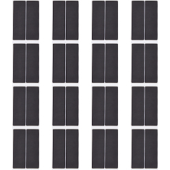 Черный 32шт. противоскользящий коврик из ЭВА, самоклеящаяся мебельная накладка, прямоугольные, чёрные, 143x45x3.5 мм