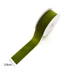 Темный Морско-зеленый Одного лица бархотка, лента для банта, цветок, украшение подарка, темно-зеленый, 1-1/2 дюйм (38 мм), около 6.56 ярдов (6 м) / рулон