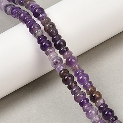 Аметист Природный аметист нитей бисера, вазы формы, 14x8 мм, отверстие : 1 мм, около 28~29 шт / нитка, 15.24''~15.43'' (38.7~39.2 см)