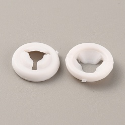 Белый Пластиковые круглые прокладки для кукольных глаз, носа, Безопасные шайбы для глаз и носа для куклы животного для изготовления кукол своими руками, белые, 15x4 мм, отверстие : 5 мм