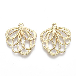 Light Gold Подвески из кованого сплава, филигранные столярные находки, цветок, золотой свет, 29x26x2.5 мм, отверстие : 1.8 мм