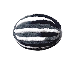 Серый Супермягкая пряжа из полиэстера шенилл jumbo, для проектов украшения дома подушки-одеяла, сегмент окрашенный, серые, 20 мм, около 29.53 ярдов (27 м) / моток