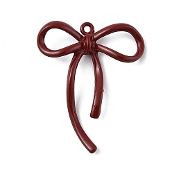 Bowknot Сплав подвески с эмалью, готическом стиле, темно-красный, бантом, 25x20.5x4 мм, отверстие : 1 мм