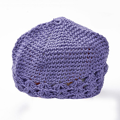 Medium Purple Handmade Crochet Baby Beanie Costume Photography Props, Medium Purple, 180mm