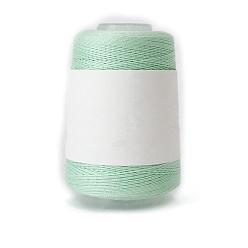 Aquamarine 280M Size 40 100% Cotton Crochet Threads, Embroidery Thread, Mercerized Cotton Yarn for Lace Hand Knitting, Aquamarine, 0.05mm