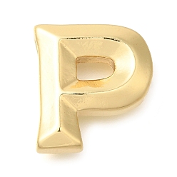 Letter P Стойки обшивки латунные подвески, долговечный, без кадмия и без свинца, подвески с буквой az~z, Письмо P, 17.5x16x6 мм, отверстие : 3.5x2 мм