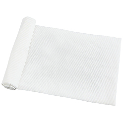 Белый Хлопчатобумажная ткань в рубчик, аксессуары для сумок и одежды, белые, 1300x200x0.8 мм