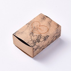 Colorful Creative Portable Foldable Paper Drawer Box, Jewelry Candy Wedding Party Gift Packaging Boxes, Rectangle, Marble Texture Pattern, Colorful, Box: 8.4x6x3cm