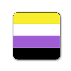 Разноцветный Брошь из жести с радужным флагом, квадратный, красочный, 50x50 мм