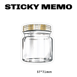 Bottle 30 Sheets Pad Sticky Notes, Sticker Tabs, for Office School Reading, Bottle, 71x57mm